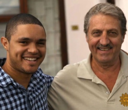 The comedian Trevor Noah with his father Robert Noah. 